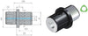 Werkzeugadapter WTO, ISO 26623-1 Weldon/Whistle-Notch-Adapter kurz, ohne Greiferrille