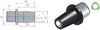 Werkzeugadapter WTO, ISO 26623-1 Schrumpfadapter kurz, ohne Greiferrille