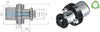Werkzeugadapter WTO, ISO 26623-1 Kombi-Fräsdornadapter kurz, ohne Greiferrille