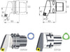 Klemmhalter SWISS TOOLS, 90&deg;/75&deg; SSBC L/R
