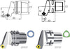 Klemmhalter 90°/45° SSSC L/R