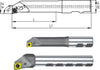 Zubehör für Spindelwerkzeug SWISS TOOLS, Ausdrehstahl für Wendeschneidplatten &Oslash; 9,75 - 48,1