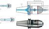 Universal-Spannfutter WTE, DIN 69871, Kurzbohrfutter, Präzision