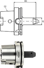 Weldon-Spannfutter PREMUS, kurz, G2,5 bei 25.000 1/min