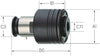 Gewindeschneid-Schnellwechseleinsatz PREMUS, Schnellwechel-Einsatz mit Sicherheitskupplung, Größe 1