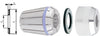 Dichtscheibe für Spannzangenfutter CENTRO|P FAHRION, Dichtscheibe für Centro P DI40 Bereich 4,0-26,0 mm