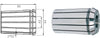 Spannzange DIN ISO 10897 alt DIN 6388 OZ-doppelt geschlitzt Typ 467E Form B Spannbereich 4-32 mm