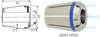 Spannzange ER-HPDD FAHRION, Präzisions-Spannzangen, Protect 471E GERC40-HPDD, Spannbereich 10,0 - 25,0 mm