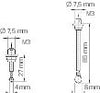 3D universal probe replacement probe ball Ø 8 mm with adjustable concentricity 8