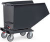 Spänewagen FETRA,  450l B730xT1374xH1072 mm RAL 7016 Tragkraft 750kg mit Ablasshahn