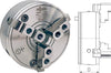 Three-jaw wedge bar chuck DURO with jaw lock and one-piece reversible jaws DIN 6350 250