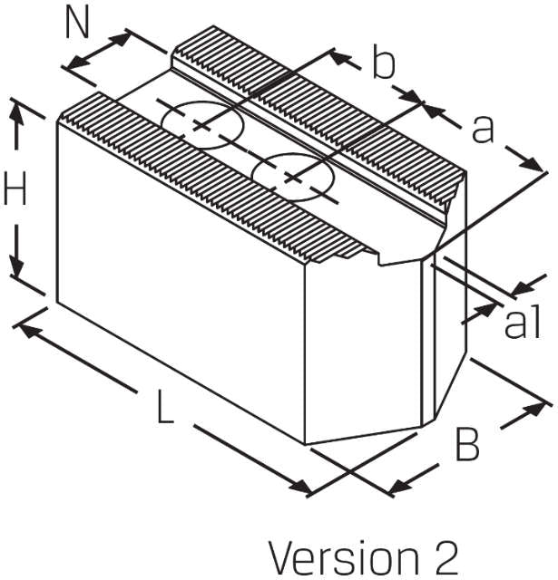 Drehfutterbacken-Satz SCHUNK, Stahl, Typ WBL