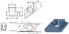 Mutter für T-Nuten AMF, T-Nutenstein Rhombus
