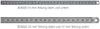 Stahlmaßstab BMI, aus rostfreiem Stahl Form B Teilung mm/ 1/2 mm