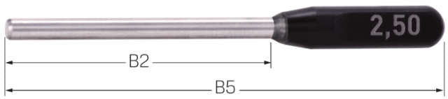 Präzisions-Prüfstift NEUTRAL, mit Griff