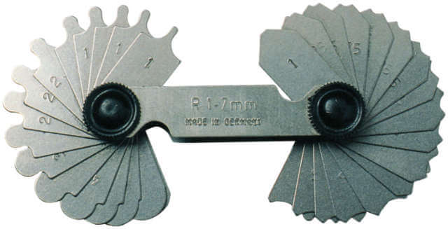 Radienschablone PRETEC, Stahl