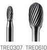 HM-Kleinfrässtift PRETEC, Tropfenform kreuzverzahnt Z=4