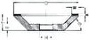 Diamant-Werkzeugschleifscheibe NEUTRAL, Diamant-Tellerschleifscheibe Form 12 A2