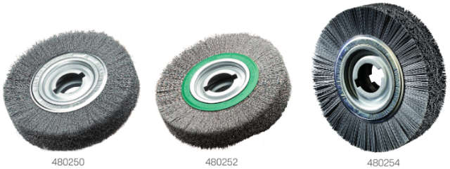 Entgrat-Rundbürste LESSMANN, Nylon-Schleifborsten mit Siliciumcarbid SiC 180/1,0