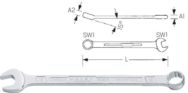 Ringmaulschlüssel HAZET, Zoll