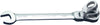 Ratchet combination wrench with swivel head