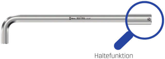 Sechskant-Stiftschlüssel WERA, verchromt, mit Haltefunktion