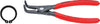 Sicherungsringzange KNIPEX, Form B, 90° abgewinkelt
