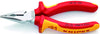 VDE-Spitzkombizange KNIPEX, verchromt, mit Mehrkomponenten-Hülle