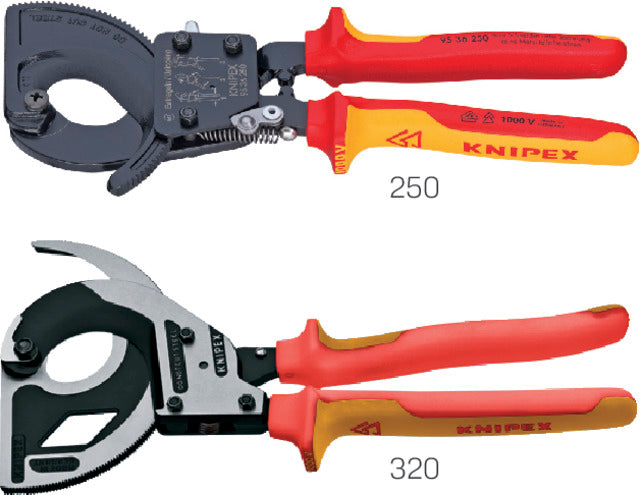 VDE-Kabelschneider KNIPEX, lackiert mit Mehrkomponentenhülle
