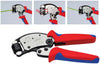 Crimpzange KNIPEX, verchromt mit Mehrkomponentenhüllen