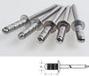 Blind rivets aluminium/steel, round head (standard)