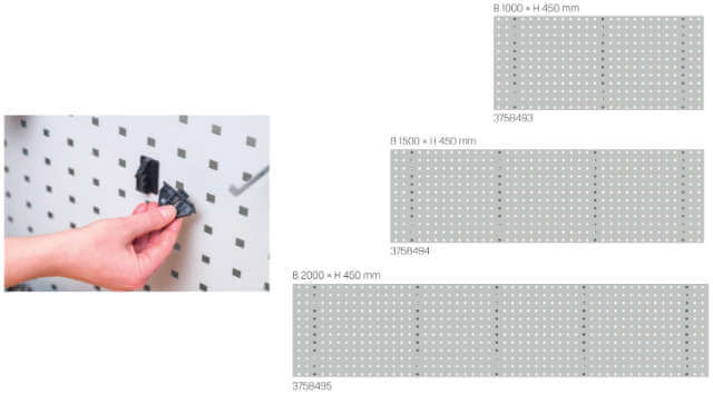 Lochplatte PRETEC, Lochung<br/> 10 × 10<br/> mm