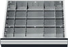 Zubehör für Schubladenschrank PRETEC, Metalleinteilung, 20 Fächer