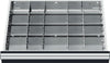 Zubehör für Schubladenschrank PRETEC, Metalleinteilung, 20 Fächer