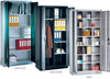 Double door wardrobe including interior fittings