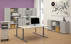Konferenztisch GERAMÖBEL,  faßförmig 2000x800/1200x720mm Weiß