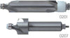 Milling cutter with guide roller for radius