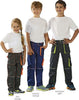 Children's Workwear Children's Bib Pants, navy/orange 0626152