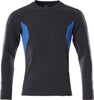 Sweatshirt ACCELERATE Premium Performance, schwarzblau/azurblau 38090XL