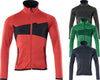 Fleecejacke ACCELERATE MASCOT, Fleecepullover, verkehrsrot/schwarz