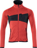 Fleecejacke ACCELERATE MASCOT, Fleecepullover, verkehrsrot/schwarz