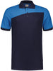 Polo shirt TRICORP, bicolor with cross seam, dark blue/turquoise