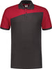 Poloshirt TRICORP, Bicolor mit Quernaht, dunkelgrau/rot