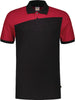 Poloshirt TRICORP, Bicolor mit Quernaht, schwarz/rot
