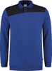 Sweatshirt TRICORP, Bicolor mit Polokragen, royalblau/navy