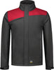 Softshelljacke TRICORP, Bicolor mit Quernaht, dunkelgrau/rot