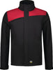 Softshelljacke Bicolor mit Quernaht, schwarz/rot 01206XL