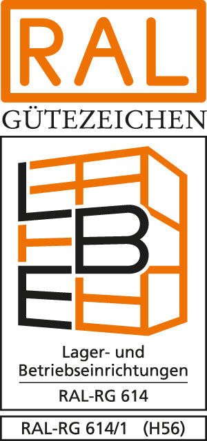 Fachboden SCHULTE LAGERTECHNIK,  B1000xT500 mm inkl. 4 Träger vzk Fachlast 150kg