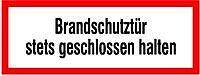 Brandschutzschild NEUTRAL,  Folie B297xH105 mm Brandschutztür geschl.h. langnachleuchtend