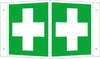 Hinweisschild NEUTRAL,  Alu B200xH200 mm Winkel Erste Hilfe langnachleuchtend